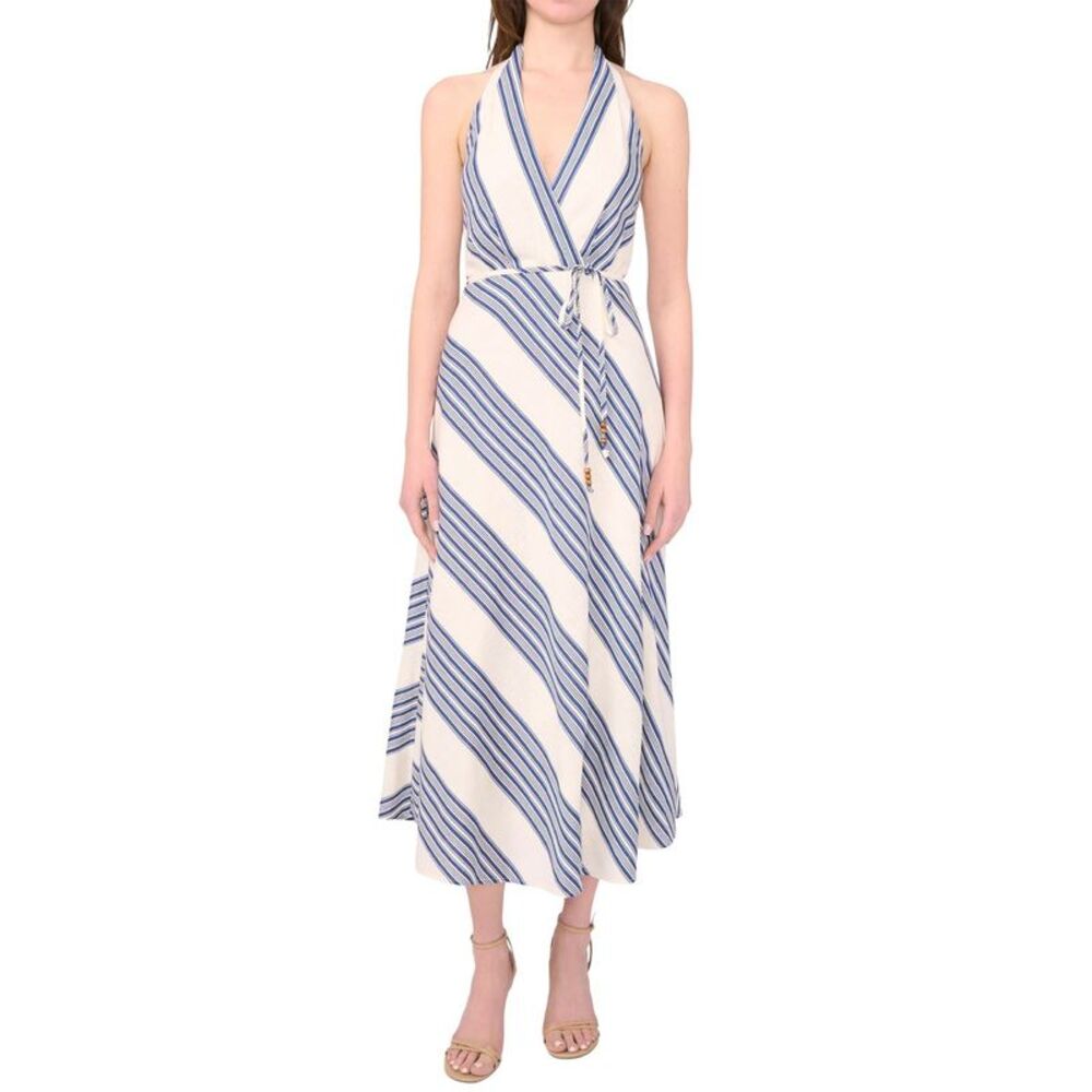 1.State Womens Halter-Neck Sleeveless Maxi Dress Large Jbs Denim - NWT $119